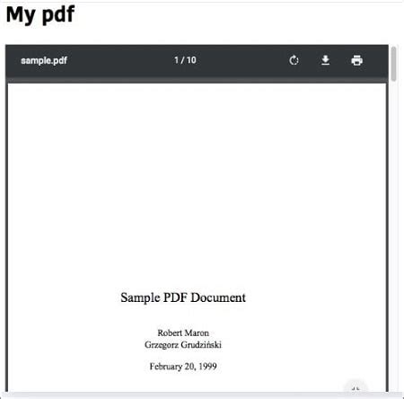html object tag pdf.